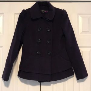 Honee Purple Dress Coat
